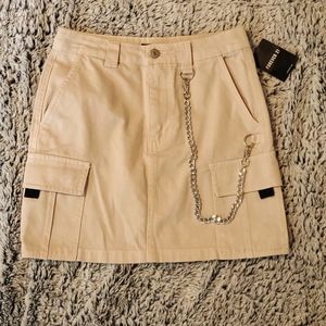 Forever21, Small, khaki skirt with chain